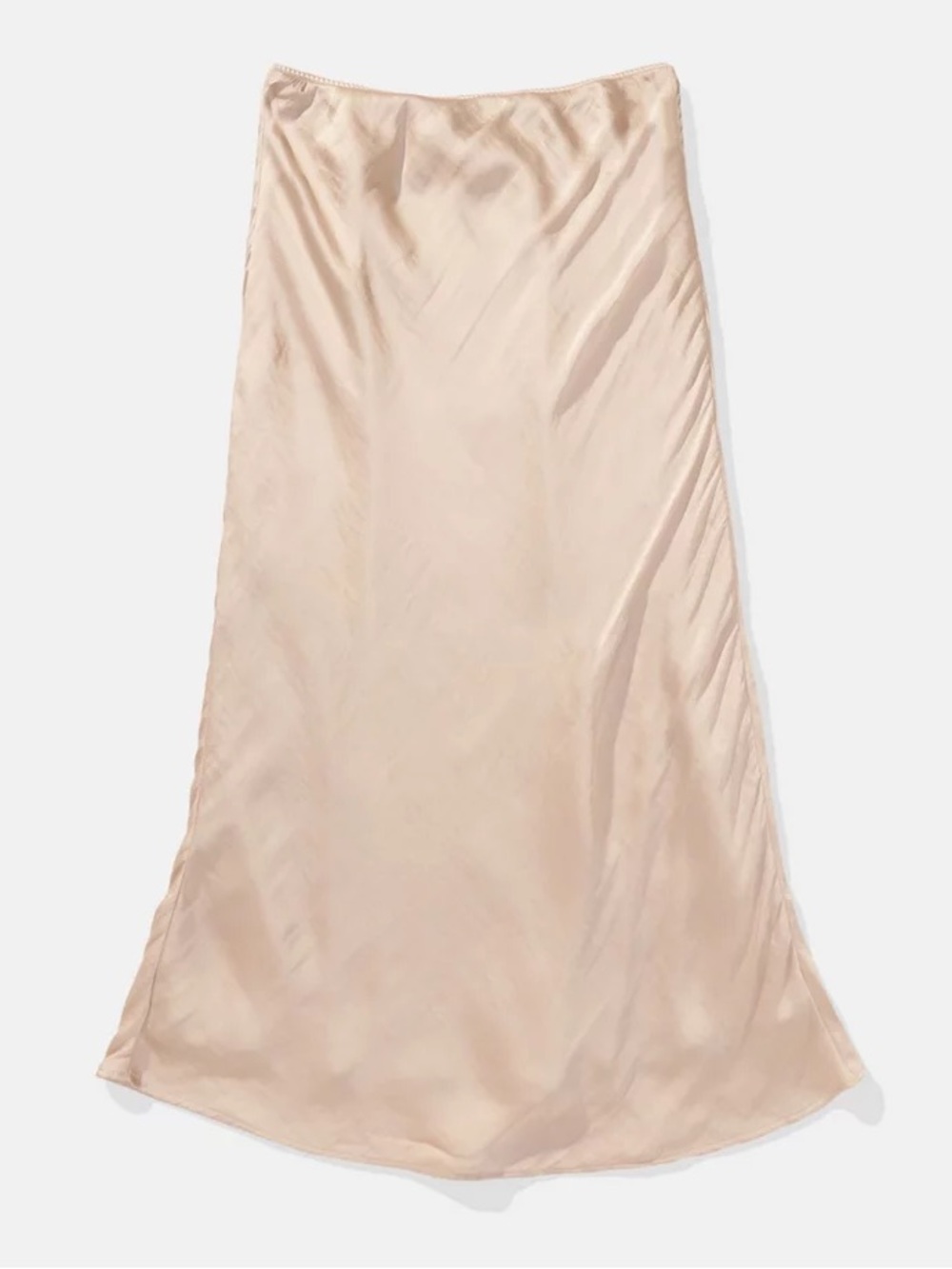 American Eagle | AE High-Waisted Satin Midi Slip Skirt